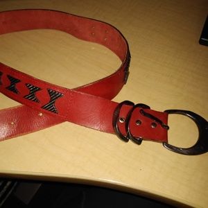 Catharina Gräfin von Lehndorff Belt Red/Bows - L